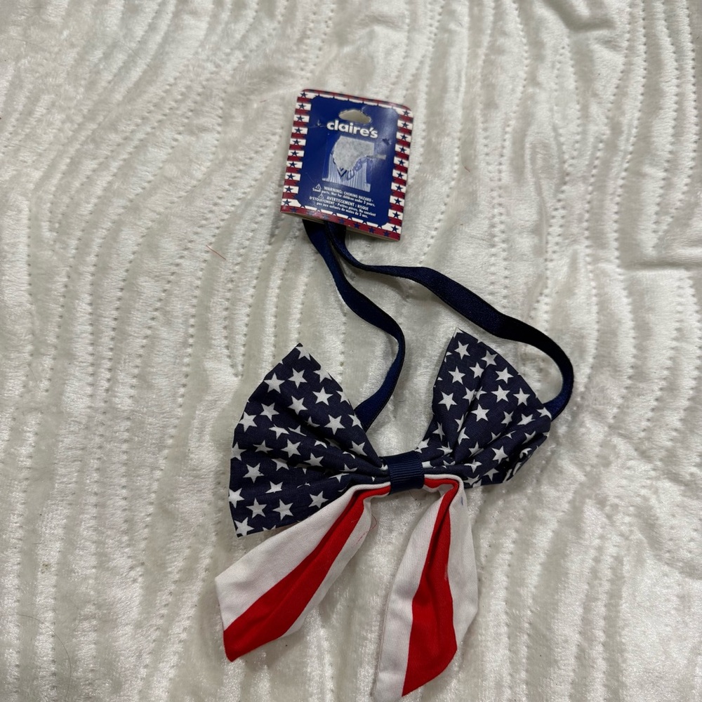 10 for $10 Claire's Red and White Hair Bow Accessory
